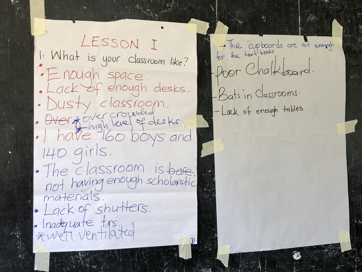 CUganda2019's tweet photo. Working with our UNATU peers to identify areas for growth as well as areas for praise. @albertateachers #CTFPO #projectoverseas #united4ed #UNATU @ETFOeducators @NWTTA https://t.co/40bpmY0Hln