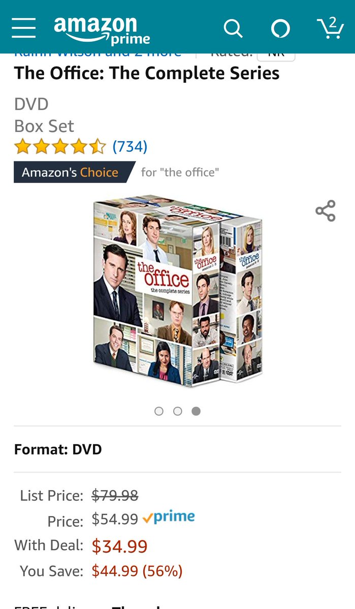 Morgan_Dene13's tweet photo. In case your as upset as me about The Office leaving Netflix in 2021, today there is an Amazon Prime Days deal on the entire set! https://t.co/YmnHuarsWS