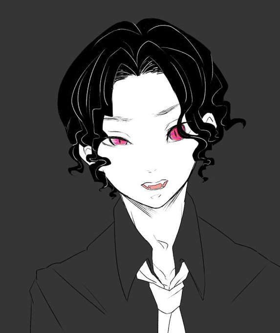 黒住さんがTwitterに投稿した鬼舞辻無惨(鬼滅の刃)のイラスト。