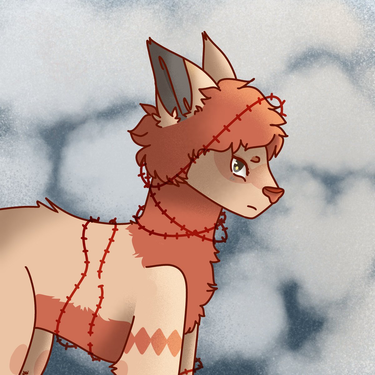 Hailu42's tweet photo. Friendly attack for Layilla! This is Chalk, her oc. 

#artfight2019 #artfight #attack #friendlyattack #dog #dogoc #oc #originalcharacter #art #artworkdigital  #digitalart #illustration_best #illustration #dogillustration #dogart https://t.co/iOeuEHt2ge