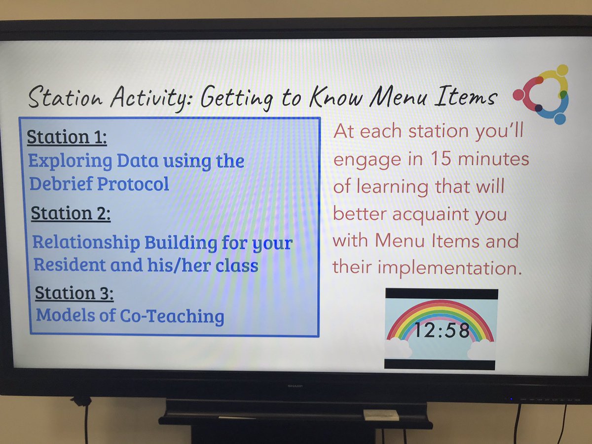SuhsdInduction's tweet image. SUHSD Resident Coach Institute! Coaches consider “menu items” to guide collaboration with pre-service Residents. Nice work @mimiwmath and @askmrsmartinez