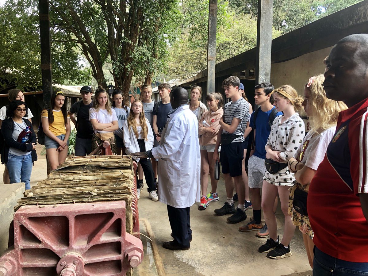 TrentinKenya's tweet photo. Todayโs fun-and-games began with a visit to the Kazuri Workshop, who provide and sustain employment opportunities for the disadvantaged members of Kenyan society. @TrentCollege #TrentInKenya #GiftsGalore #ClayForDays #PrettyPatterns https://t.co/5ERwjG8a0n