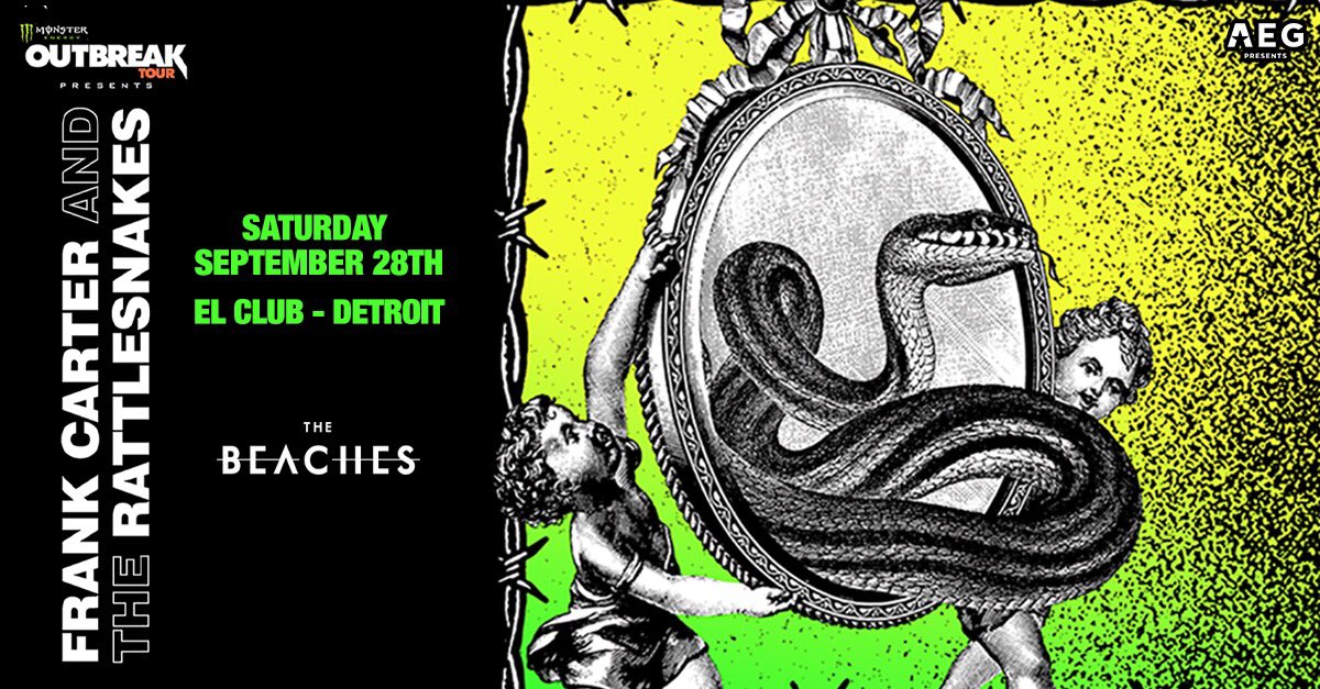 🐍 JUST ANNOUNCED 🐍

Frank Carter &amp; The Rattlesnakes are bringing their electrifying live show to El Club on 9/28 💥

Tickets on sale Friday → bit.ly/elFrankCarter