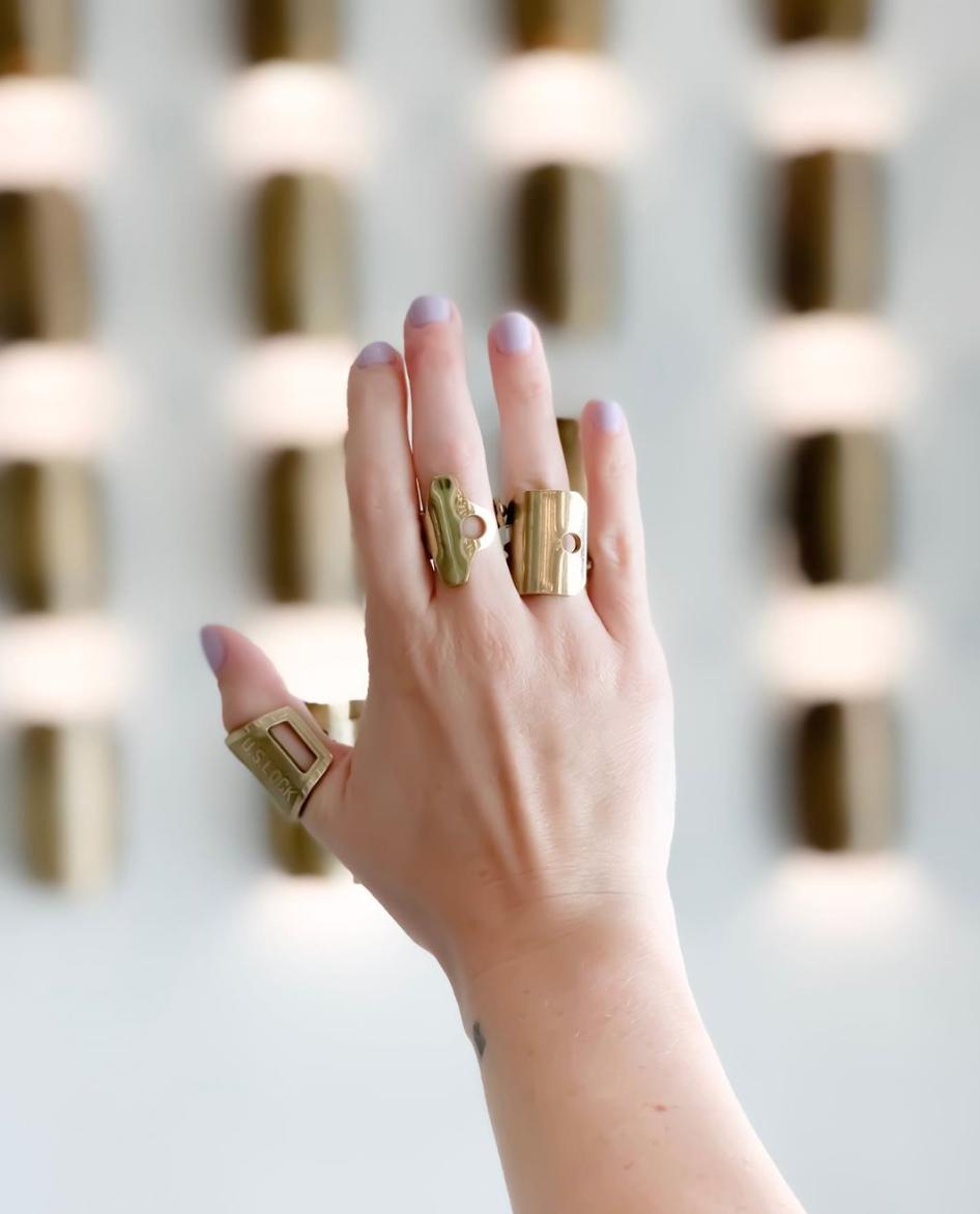 showing off some brass favorites || a set fo 3 rings is always a good idea!