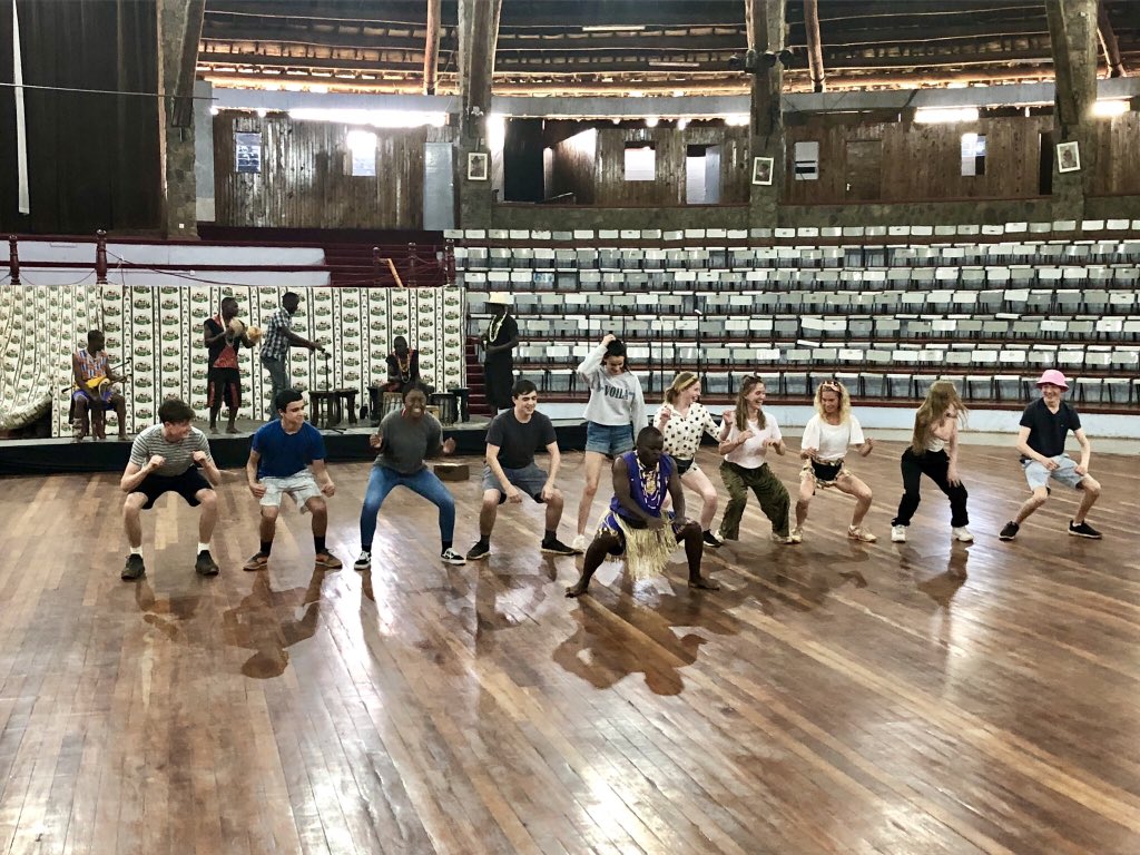 TrentinKenya's tweet photo. A visit to Bomas In Kenya was our last pit-stop for the day, where we got to absorb the Kenyan culture with some tribal music, dances and a little walk around the living museum @TrentCollege #GroupDancing #Tribal #TenWivesAtATime #Culture #WatchTower https://t.co/MiIFZwoCpb