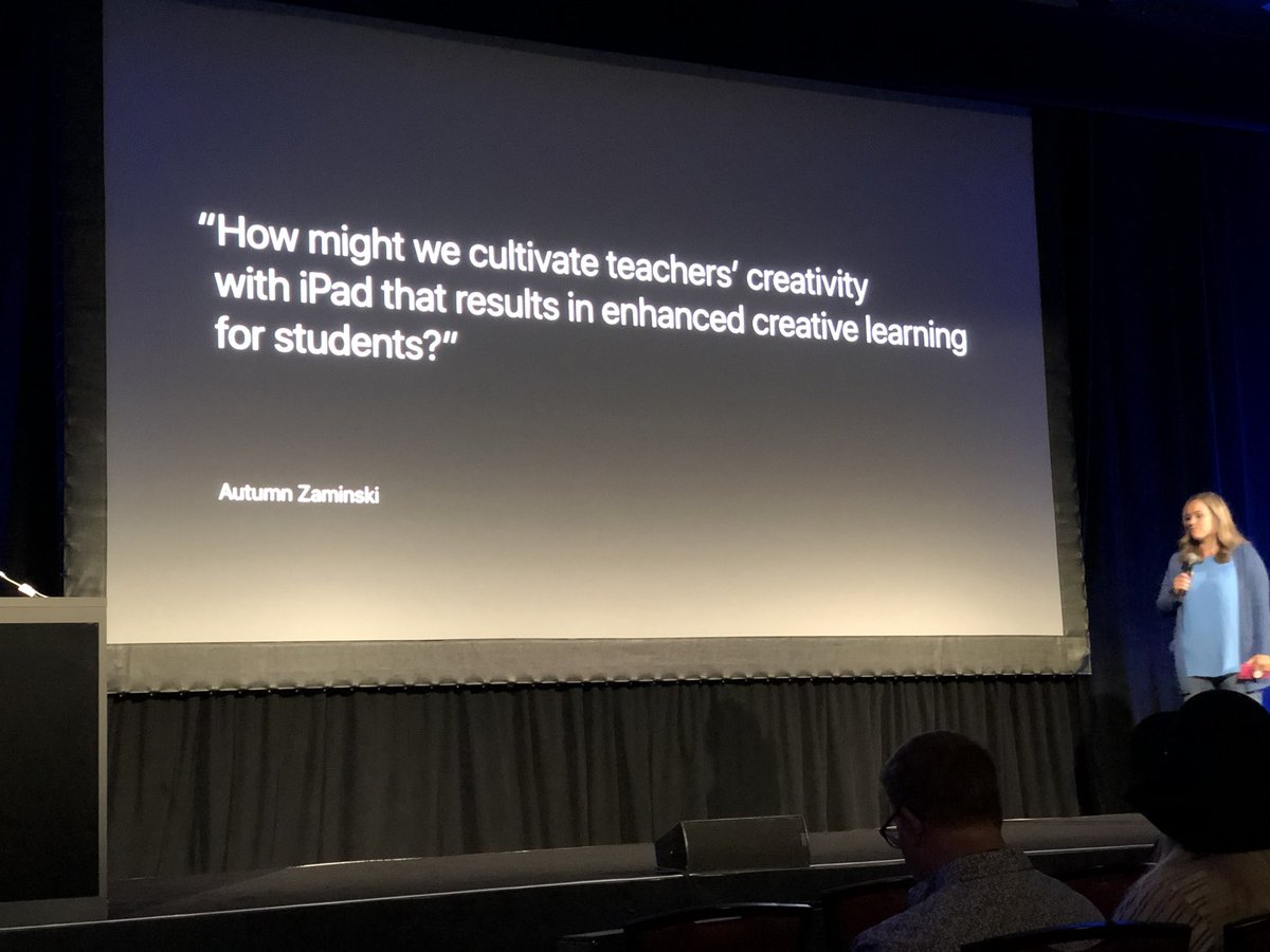 ms_carbone's tweet image. @autumn_zam speaking truth about the creativity crisis and how we can change mindsets to know creativity is REAL and #EveroneCanCreate #ade2019 #AppleEDUChat