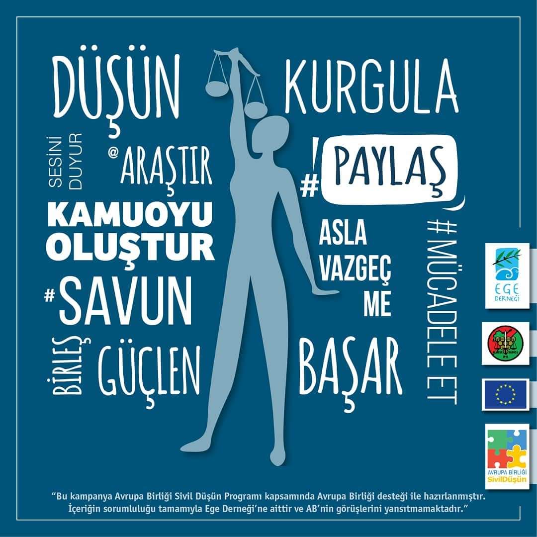 Çevre ihlallerine karşı sessiz kalma.
#cevrenisavun 
Dijital Savunuculuk Rehberini incelemek için:
cevrenisavun.com
#cevre #çevreihlalleri #dijitalsavunuculuk #cevrenisavun #ege #çevre #doğa #çevrehakları #savunuculuk