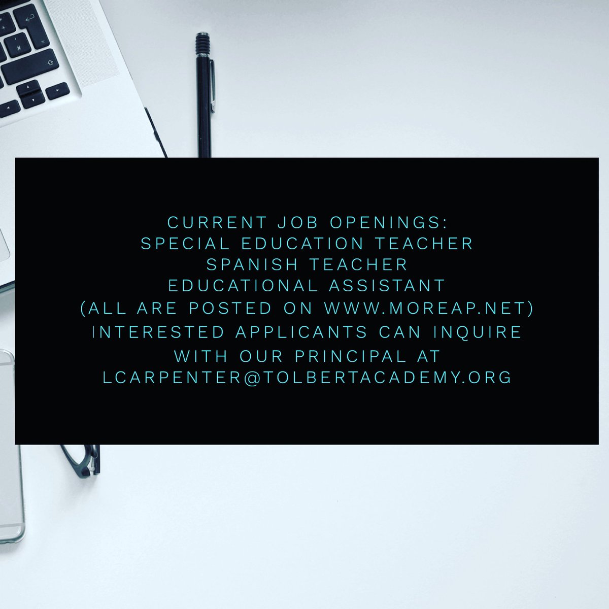 Please share with any interested applicants! 
#LATCAPride
#jobopenings 
#educationjobs 
#educationcareers