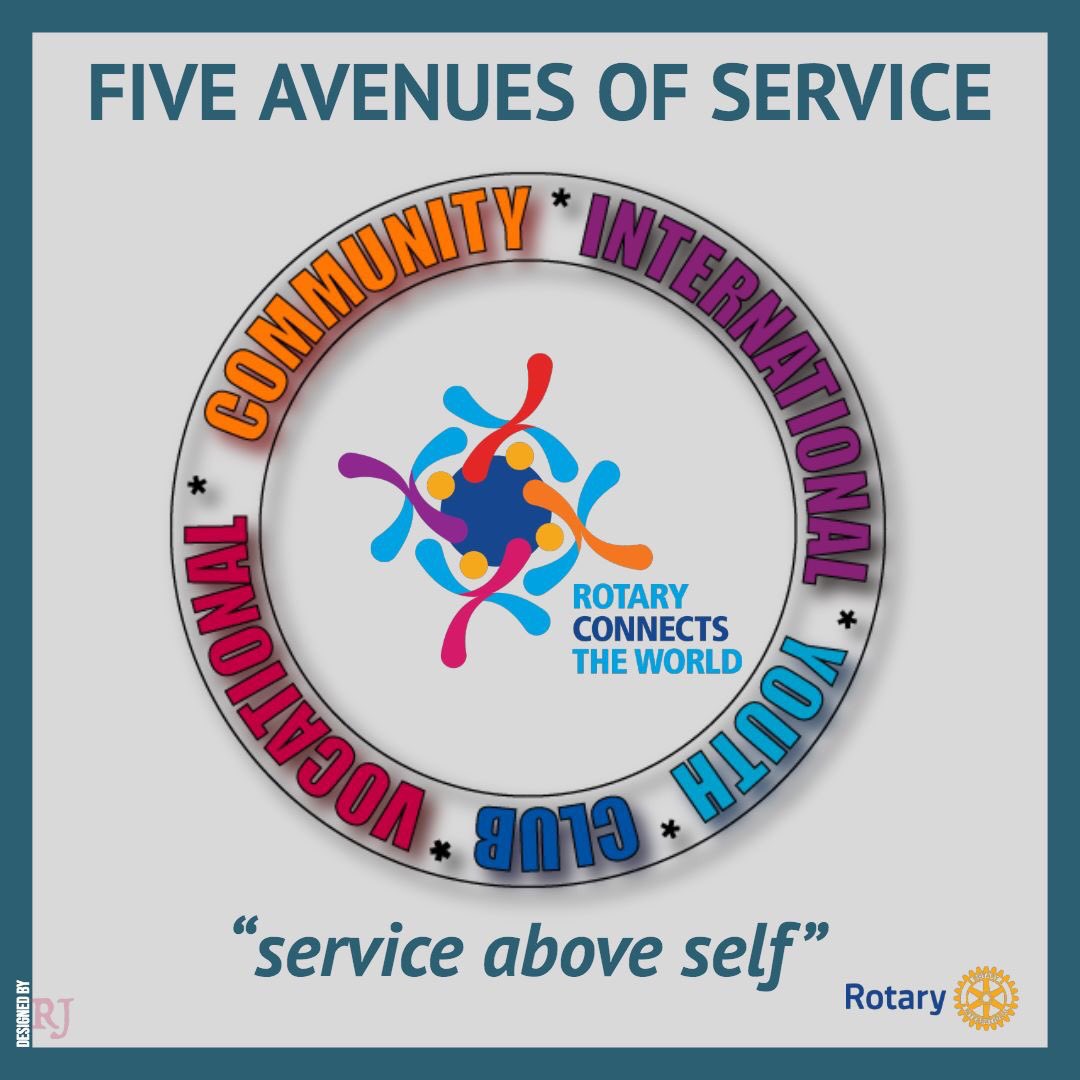 RotaryLskMetro's tweet photo. Rotary has five avenues of service: Youth, Club, International, Vocational, and Community.

#avenuesofservice #serviceaboveself #peopleofaction #rotaryconnectstheworld https://t.co/tcxqT5CXEi
