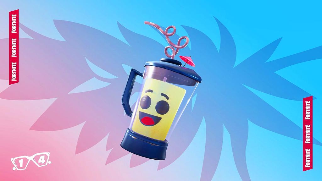 FortniteFanat19's tweet photo. The 14 days of fortnite challenges end soon so complete all challenges to unlock the smoothie back bling. #fortnite #epicgames #14daysofsummer #challenged #unlock #smoothie #smoothiebackbling #backbling #fortniteaddict #fortniteaholic @FortniteGame @EpicGames https://t.co/CBWHNJqMLs