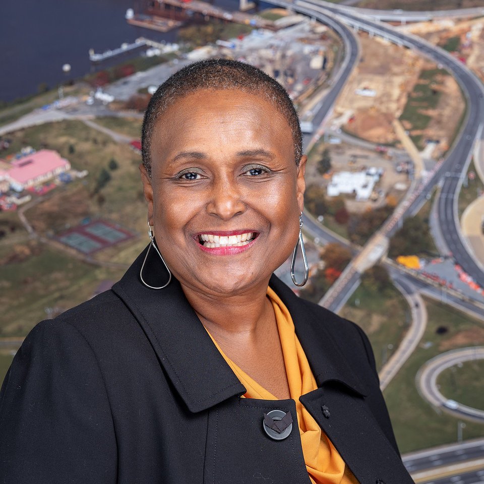 newfdmb's tweet photo. Meet Deona Hinton, owner of Denang's Trucking LLC, a dump truck hauling company. Deona, a DC native &amp; Ward 7 resident, was hired to provide debris hauling &amp; other services on the #NewFDMB. Learn more in our special edition #Progress magazine featuring women #RemakingTheBridge. https://t.co/ISHYqZCzXg