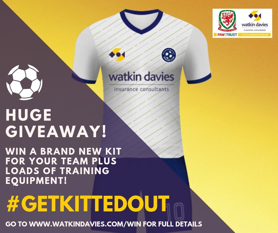HowdenWales's tweet photo. Want to win a heap of football training equipment as well as the grand prize of a brand new kit for your team in our brand new giveaway?
To enter & for a full breakdown of the prizes that can be won, head to https://t.co/k6Cu3TX0vj and follow the instructions! #GetKittedOut https://t.co/ycaXkshk2B