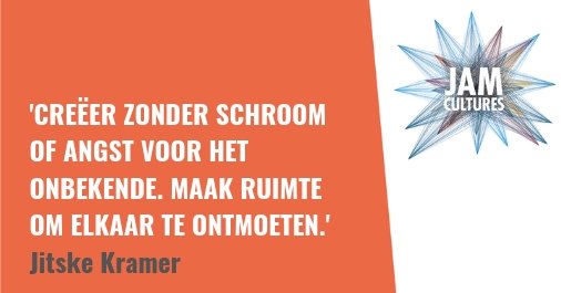 Inclusie gaat over meedoen. Over diversiteit. Over co-creatie. Praten en reflecteren zijn belangrijk. In actie komen ook. Deel jouw inzichten op social met #jamcultures, dan kan iedereen ervan leren.  <a href="/jitskekramer/">Jitske Kramer</a> <a href="/HumanDimensionJ/">HumanDimensions</a> #inclusie #diversiteit  managementimpact.nl/jitske-kramer