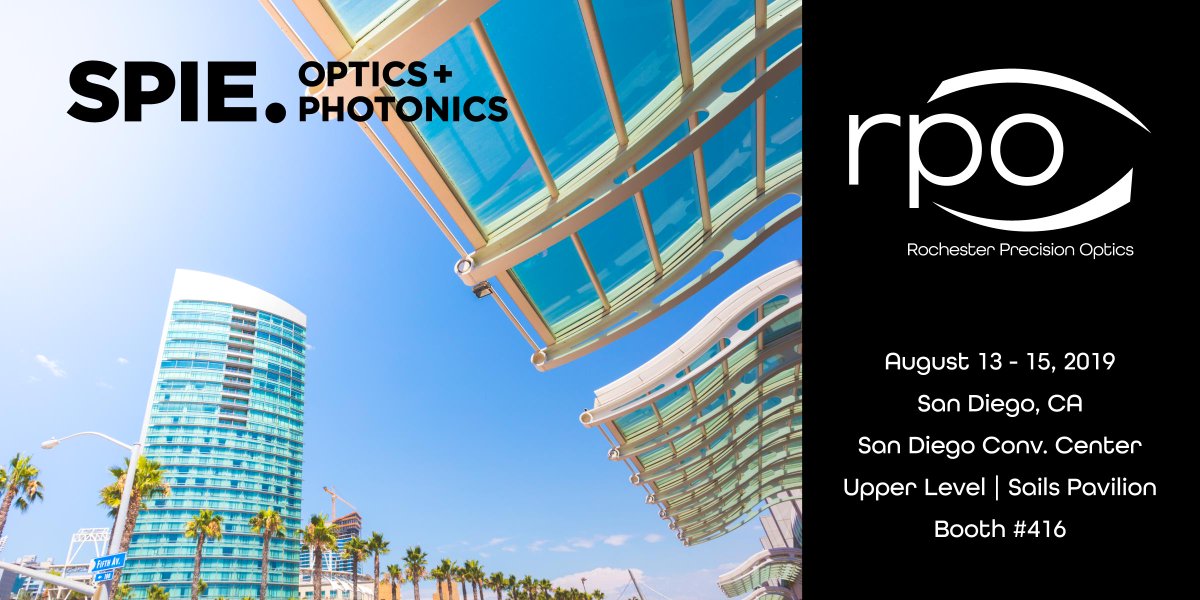 Have your heard the good news? <a href="/RPOptics/">Rochester Precision Optics (RPO)</a> will be at booth #416 at #SPIEOpticsPhotonics in August. Set up a meeting with us ahead of time here: hubs.ly/H0jL89M0