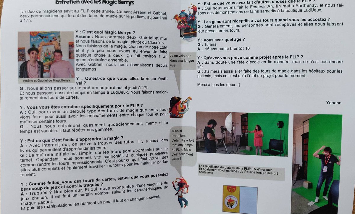 Le Coin Coin numéro 7 demain à 10h sur le festival.
C'est avec les Magic Berrys et Paul en ainmateur

#CoincoinDuFlip #FlipParthenay #J2S #jeuxdesociete #boardgame #magicberrys #Parthenay #deuxsevres #magie