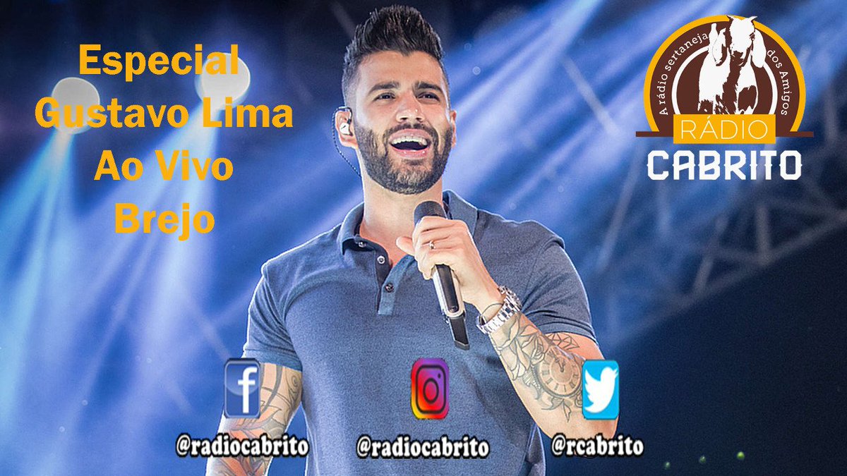 rcabrito's tweet photo. #AoVivo #Brejo #GustavoLima #RC #ModaBoa #ChatTop #Tudo #PC #Celular #RadioSertanejaDosAmigos
Rádio Cabrito-A Rádio Sertaneja dos Amigos 📻🐐
💻 https://t.co/2YLc6YLsze
🖥 Faces: https://t.co/5yHGCcLKR7
https://t.co/vSnuIVfDun
https://t.co/z62JpiJhXz
📷 Instagram: @radiocabrito https://t.co/3FX30ogb5t