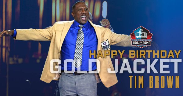 Happy Birthday to Hall of Fame WR and legend Tim Brown! Hall of Fame Enshrinement Class of 2015. 