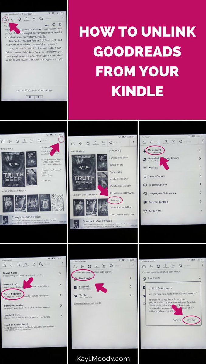 Tomasthanes's tweet image. The @AmazonKindle (Android) app started marking books as finished on @Goodreads before I'd actually finished them, so I disconnected Goodreads from the Kindle account and like the app *SO* much better now. #AmazonKindle #Goodreads #SoftwareDefects