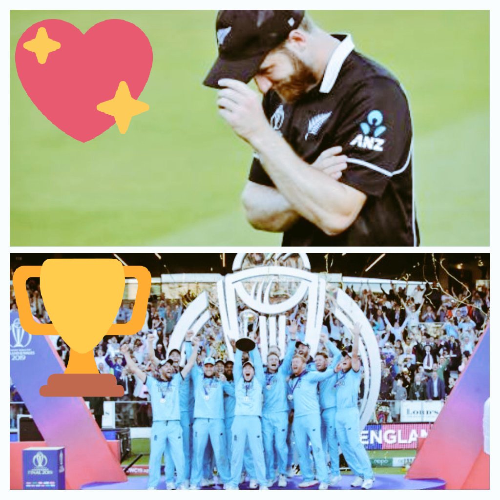 singhshiva1988's tweet photo. England won the world 🏆 

New Zealand won the world's 💗

#WC2019Final #WC2019 #WC19 #BlackCaps #BenStokes #ENGvsNZ https://t.co/8r9yAjHcBA