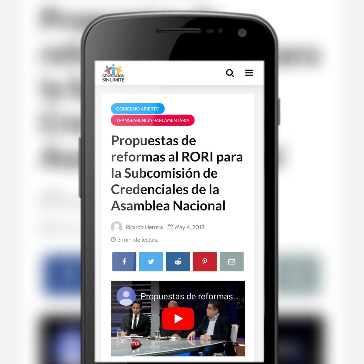Con #transparencia ganamos todos como sociedad, se fortalecen nuestros derechos ciudadanos y podemos establecer la ruta hacia una #DemocraciaParticipativa. Lee nuestra propuesta de Reformas al Reglamento Interno de la <a href="/asambleapa/">Asamblea Nacional</a>. generacionsinlimite.com/propuestas-de-…