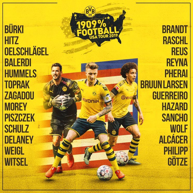 Borussia Dortmund The Usa Tour Squad Which Players Are You Most Excited To See T Co Koh9wi8jdk Twitter Borussia Dortmund The Usa Tour Squad Which Players Are You Most Excited To See T Co Koh9wi8jdk Twitter
