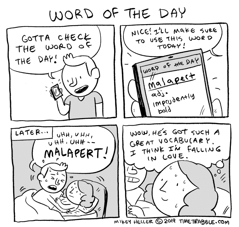 i drew a comic about the word of the day 