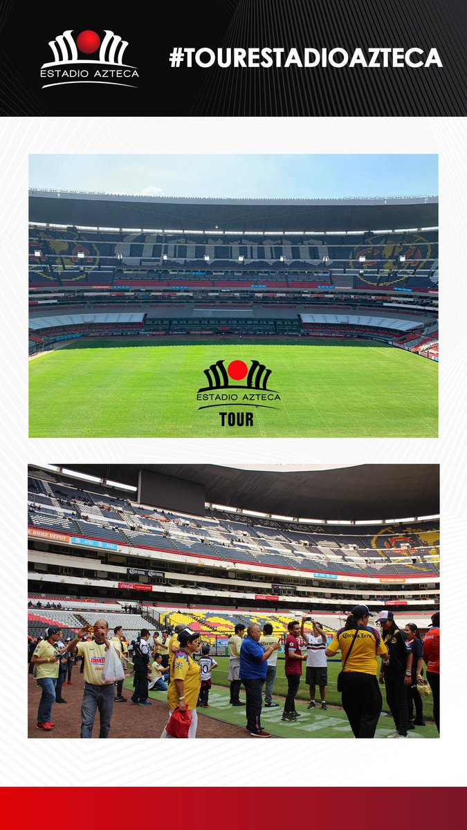 EstadioBanorte's tweet photo. Durante el #TourEstadioAzteca podrás conocer la cancha del @EstadioAzteca 🏟 escenario y testigo de partidos de fútbol memorables #DatoAzteca ⚽ https://t.co/MBGWul5SqP