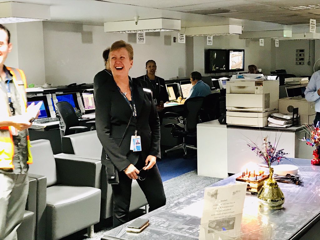 jazzj98's tweet photo. What better reason to eat cake at 10am? Of course to celebrate ATW Area Manager’s birthday @mason5525 after PC and station briefing😁Happy birthday Mary! 🎉🎁🎂 Enjoy your day at work! 🙂
#beingunited
@weareunited 
@hareloplane @MKMcQueen @LouisSmilanich @Auggiie69 https://t.co/1Hjv5V3v4b