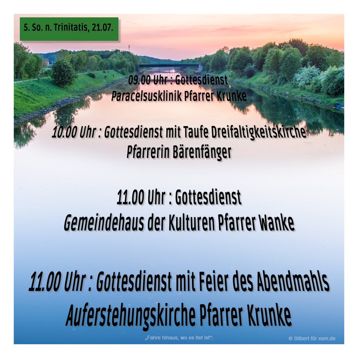 Fahre Hinaus Wo Es Tief Ist Ist Ein Teil Der Kernaussage Fur