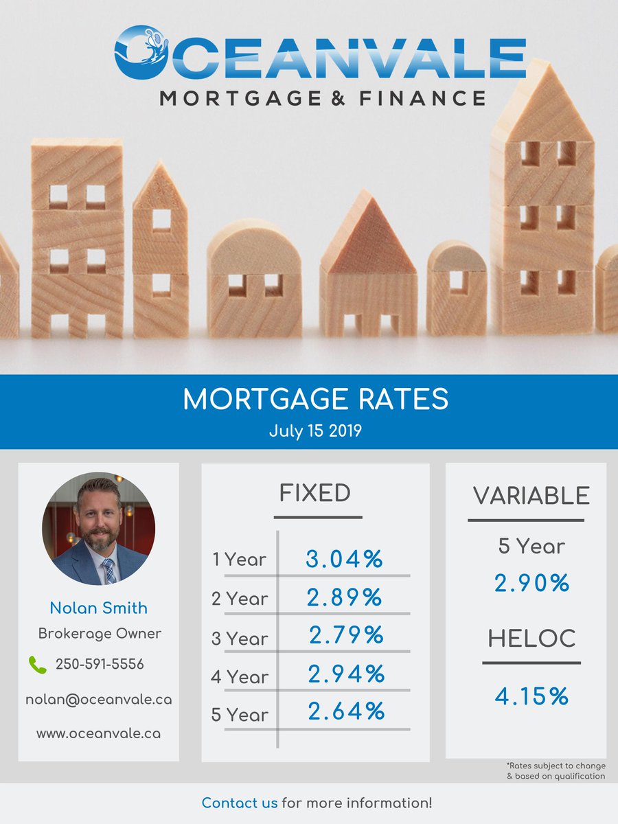 oceanvale's tweet photo. Check out the latest Mortgage Rates! Reach out to us for more.
#Oceanvale #mortgage #rates #MortgageBroker #Nanaimo https://t.co/hFk8zwHj2B