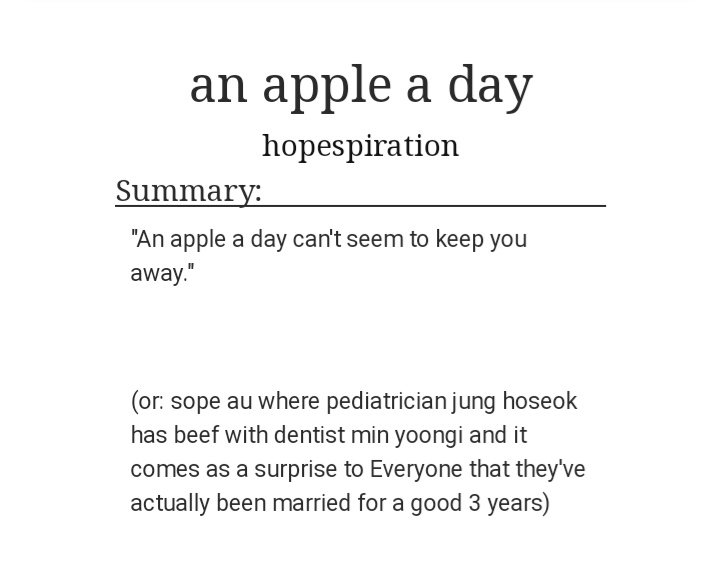 ˗ˏˋ an apple a day ˎˊ˗   yoonseok/sope https://archiveofourown.org/works/18476821/chapters/43779007- DOMESTIC AF YES. .YES. Y.E.S.- can i kith lil brat jungkook? uwu- namjin are so fcking cool tho, daddys - yoongi is protective over his beautiful husband ):