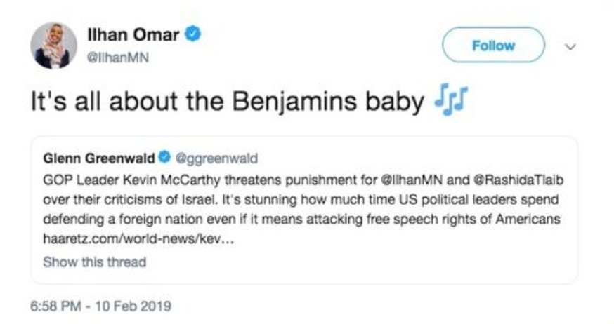 Image result for omar tweet israel hypnotized the world