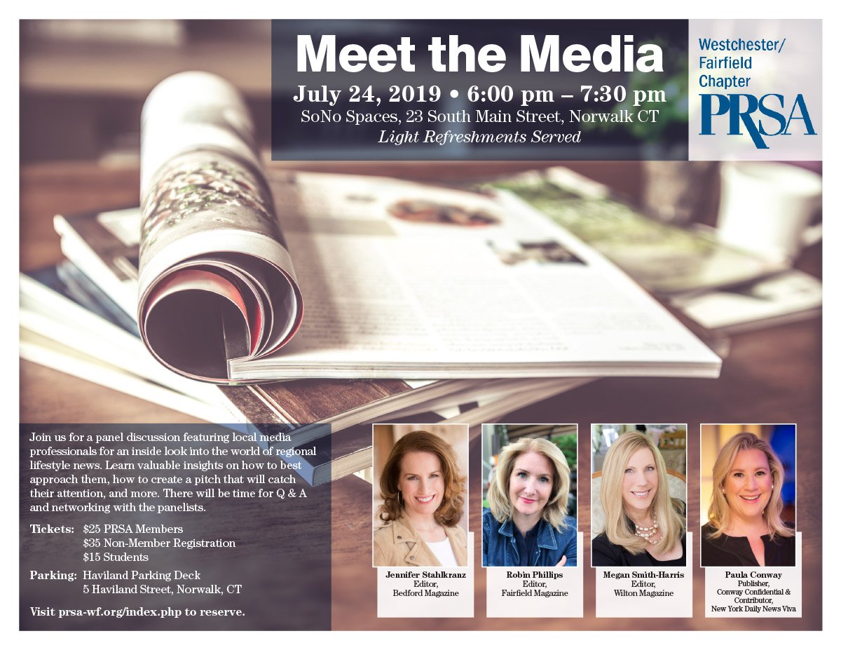 Join us next week for our #July Meet the #Media event. Discounted tickets for <a href="/PRSA/">PRSA</a> members and students <a href="/Marist/">Marist University</a> <a href="/IonaMSCDept/">Media & Strategic Communication Department</a>