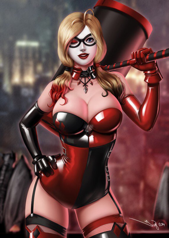 BaddestNiceGirl's tweet image. “Jokah Who? Nevah met him!”

Heroic portrayal of Harley Quinn

Lesbian (fem/futa)

Ships with Ivy, Power Girl, Wonder Woman, chem

(N)SFW