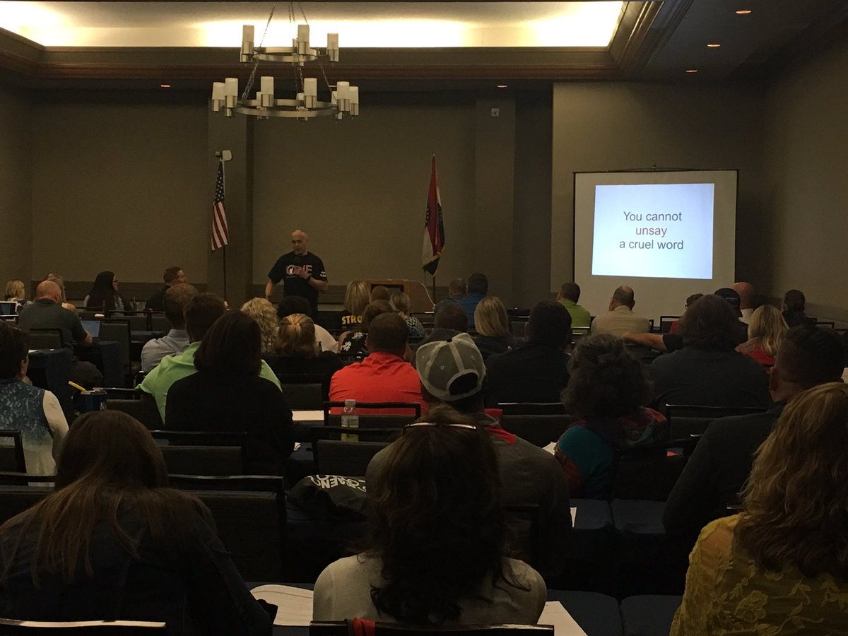 amydmcevoy's tweet photo. “When ‘I’ is replaced by ‘WE’, ILLness becomes WELLness!! @drstephensroka @maen4kids @NAEA_HOPE @MRH_Schools #2019MAENCONF #powerofonepowerofmany https://t.co/ZQoriMrizu