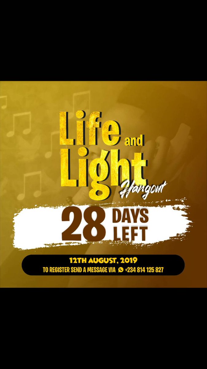 ife_moj's tweet photo. If you're thinking of where to be on 12th of August, Life and Light Hangout is the place. I'll be sharing with you quite a number of amazing songs alongside amazing artiste and Poets. #LLH2019 #lightbearer #life https://t.co/tiVQmxMkho