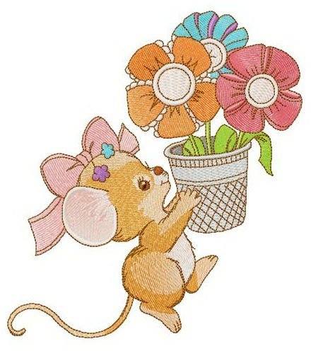 Embroideres Studio On Twitter New Embroidery Design Mousekin