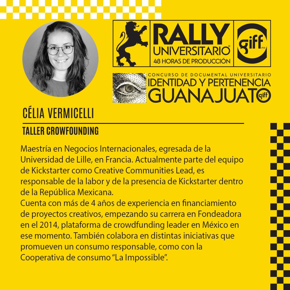 RallyGIFF's tweet photo. #FORMACIÓNGIFF no sería posible sin el apoyo de todos aquellos que brindan su tiempo y conocimiento para enriquecer los proyectos de nuestros participantes.

En el transcurso de estos días queremos agradecer a nuestros excelentes talleristas https://t.co/IsoikO3DN9