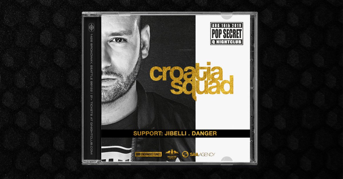 Popular Secret (@popsecretparty) on Twitter photo Weβre gettinβ down to some nu-disco beats with <a href="/CroatiaSquad/">Croatia Squad</a> coming to <a href="/qnightclub/">Q Nightclub</a> on 8/16! πΊπ»
With Jibelli and <a href="/DJDangerUltra/">Danger Ultra the DJ</a> on deck for the evening, we know itβs gonna be a good night. π€―
Tickets: torchly.io/qcroatia Weβre gettinβ down to some nu-disco beats with <a href="/CroatiaSquad/">Croatia Squad</a> coming to <a href="/qnightclub/">Q Nightclub</a> on 8/16! πΊπ»
With Jibelli and <a href="/DJDangerUltra/">Danger Ultra the DJ</a> on deck for the evening, we know itβs gonna be a good night. π€―
Tickets: torchly.io/qcroatia