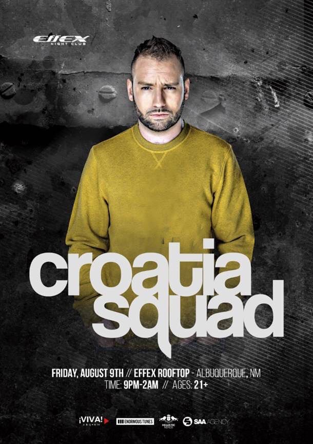VIVA ABQ/NM π½ (@vivaabq) on Twitter photo π¨ SHOW ANNOUNCEMENT π¨
<a href="/CroatiaSquad/">Croatia Squad</a> will have us moving and grooving on Friday, August 9th on the <a href="/EffexNightclub/">Effex Nightclub</a> rooftop! Tickets on sale now at vivaabq.com
#croatiasquad #Albuquerque π¨ SHOW ANNOUNCEMENT π¨
<a href="/CroatiaSquad/">Croatia Squad</a> will have us moving and grooving on Friday, August 9th on the <a href="/EffexNightclub/">Effex Nightclub</a> rooftop! Tickets on sale now at vivaabq.com
#croatiasquad #Albuquerque