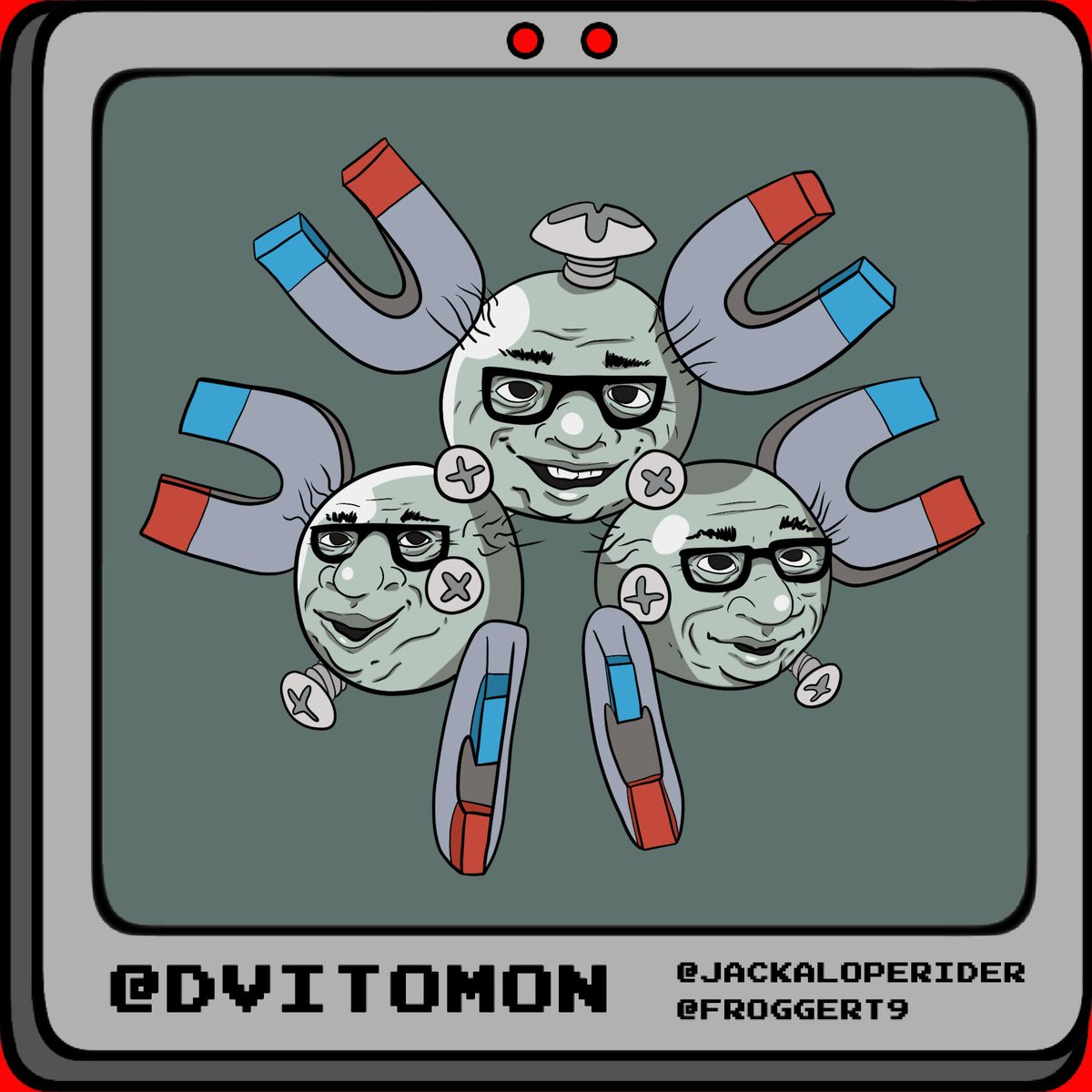 DeVitomon's tweet photo. The MAGNEMITE are united by a magnetism so powerful, it dries all moisture in its vicinity.
If you think that’s bad, you should read all of these dex entries. https://t.co/KwwTqGr4fs
Guys, this Pokémon is a war criminal I swear to god.
#DeVitomon https://t.co/luH3zbY8wo