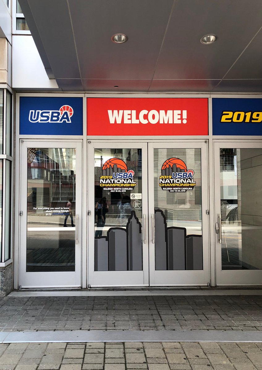 usbahoops's tweet photo. Getting ready for tomorrow’s opening ceremonies and tip off for USBA NATIONALS 2019!   It’s finally here!  #usbahoops #usbanationals2019 #whowillbecrowned #raleigh https://t.co/Gw5CaDTVzs