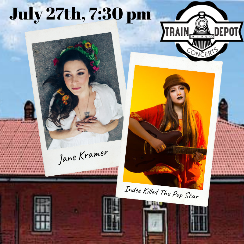 thetraindepot's tweet photo. Can't wait to get an earful of these phenomenal ladies on July 27th: @janekramermusic and sp. guest Indee Killed The Pop Star! Tix on sale NOW, our seating is limited, so don't delay! #janekramer #indeekilledthepopstar #jenniferzuiff #thetraindepot https://t.co/CUsrq3oSyj https://t.co/NZ1zJZbMY3