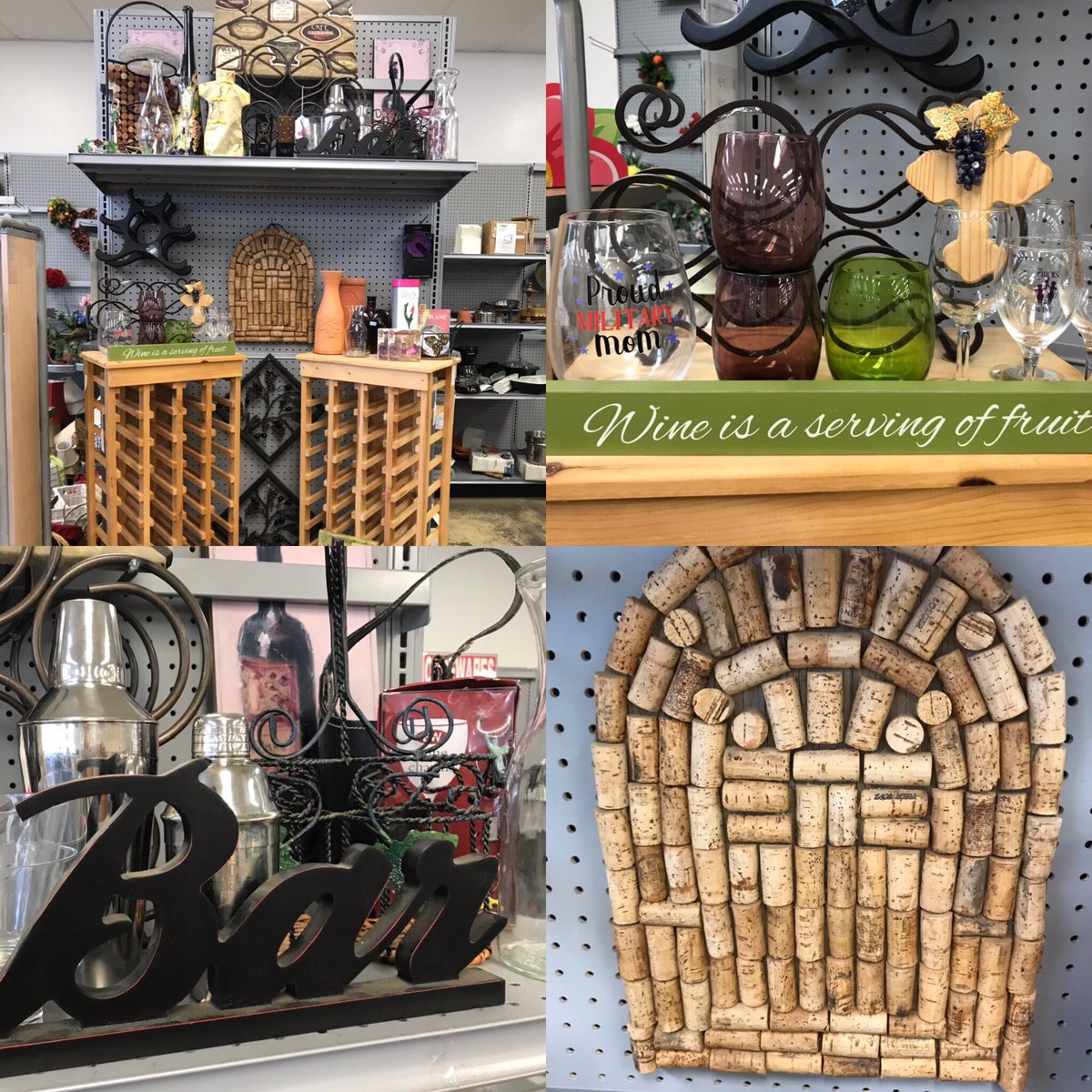 Coffee and brunch not your thing? That is A-Okay!  We have you covered with the perfect wine bar. #thriftscore #trhiftstore #carebeyondcure