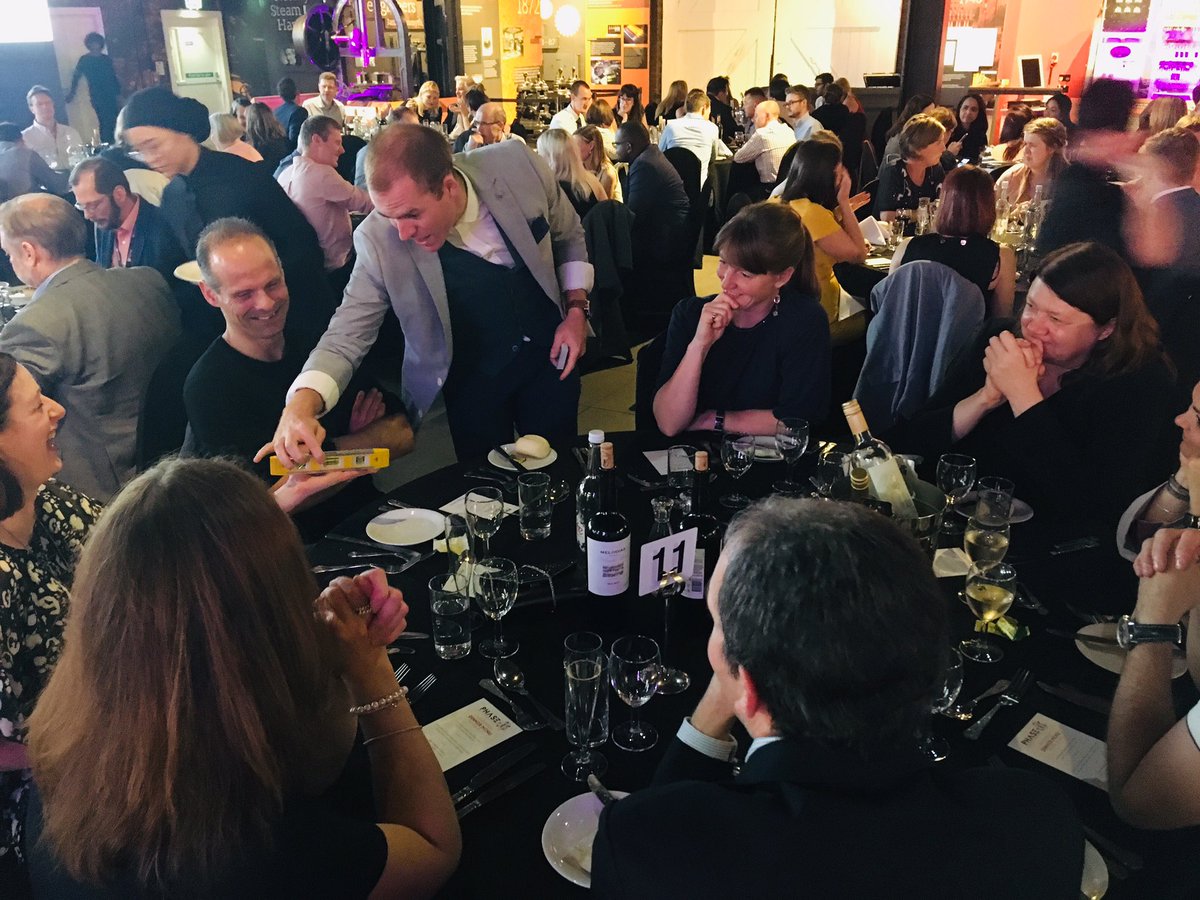 ConferencePart's tweet photo. After a lovely, summer sunset, drinks reception with magical entertainment @samfittonmagic, #Ph1MCR delegates are enjoying a tasty dinner at @sim_manchester. We wish everybody a great night! @MCRCnews @ECMC_UK @BurrisSkip @SarahCannon_UK https://t.co/Gc871vcG0A
