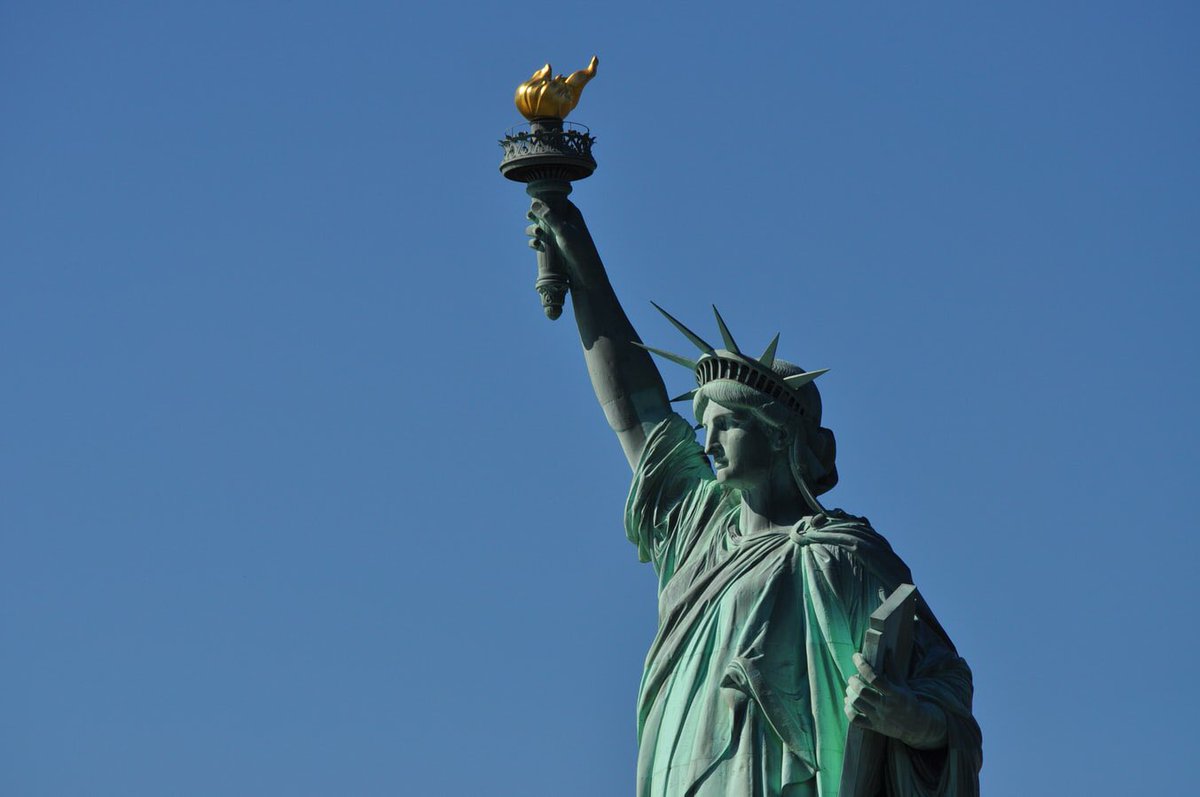 TheDougLange's tweet image. “Give me your tired, your poor,
Your huddled masses yearning to breathe free,
The wretched refuse of your teeming shore.
Send these, the homeless, tempest-tossed to me,
I lift my lamp beside the golden door!” From The New Colossus - Emma Lazarus
#betterwords #bebetter