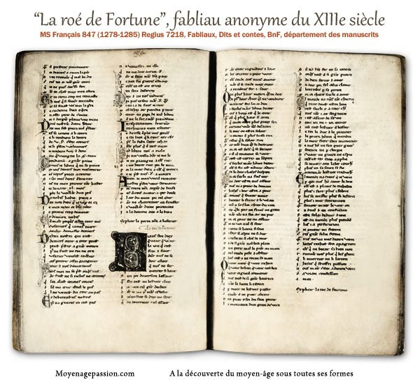 moyenagepassion's tweet photo. Mentalités médiévales La roé (roue) de Fortune et son implacabilité. Un dit du XIIIe siècle, commenté et traduit (pour la première fois selon Arlima?) par nos soins.  #Poesie #Mondemedieval #Moyenage MsFrançais837 #BnF

https://t.co/rUdbT6xJcg https://t.co/Ue0Pfxjvky