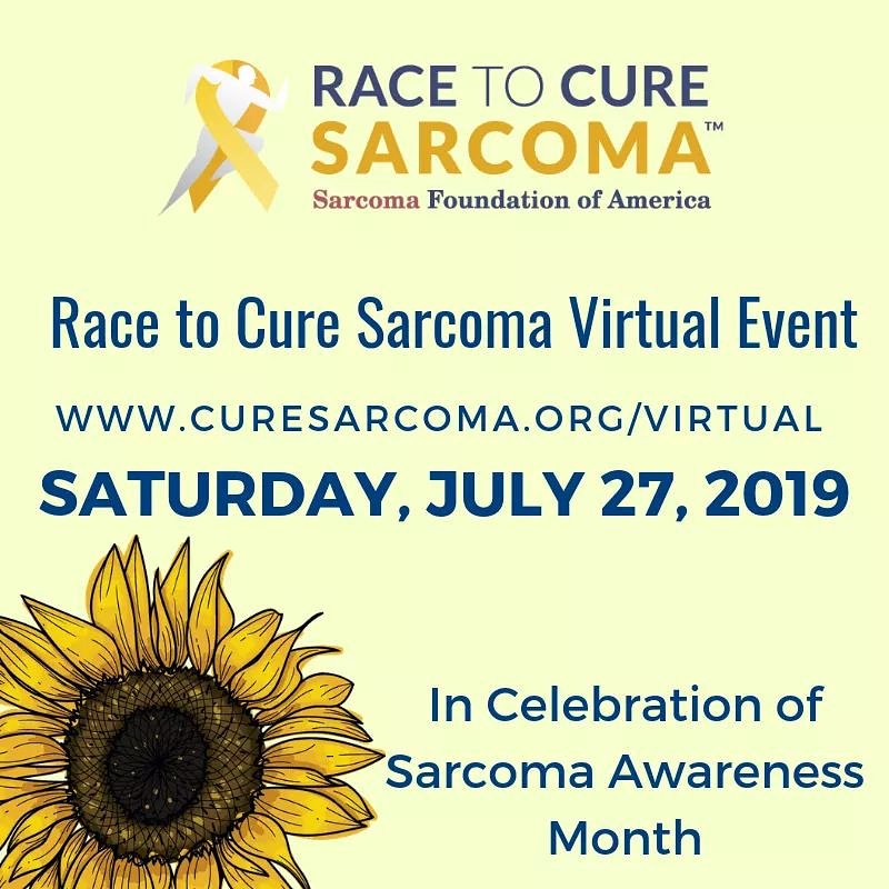 CureSarcoma's tweet photo. Thanks to everyone already signed for the Race to #CureSarcoma virtual event &amp; to everyone who has donated.  We're 12 days away but are just dollars from hitting the fundraising goal! Register or make a gift at https://t.co/jTDM5fYRHu. #RTCSVirtual #SarcomaAwarenessMonth https://t.co/2cjapGCdfN