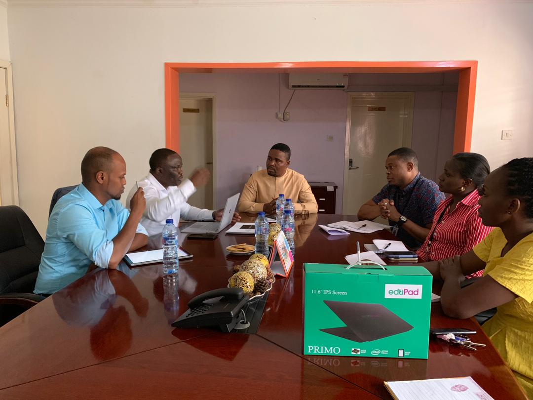 Edufirstng's tweet photo. Earlier on, we had Charles Osazuwa, Vice President, Business Development Ali-Id Bouh Ali, Chief Technology Officer, both of @JobMindersinc , Canada at our HQ for a brief meet-up to discuss about the #Codemyrobot Boot-camp and other bigger things set to come from our partnership. https://t.co/BVd3OobjKY