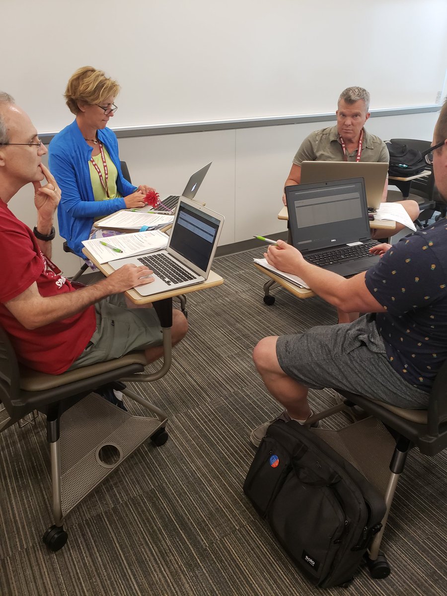 Collaboration with teachers on planning CSP 2019-2020 lessons. So great to see and hear other perspectives and ideas. <a href="/nextech/">Nextech</a> #InfyPathfinders #CSforIN <a href="/TeachCode/">TeachCode</a> <a href="/codeorg/">Code.org</a>